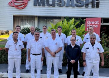 Musashi do Brasil recebe visita do COO e CFO das Américas