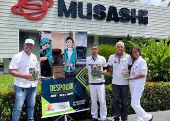 Musashi do Brasil recebe visita da equipe do Despoluir e garante selo de qualidade ambiental