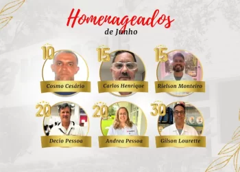 Homenageados de Junho