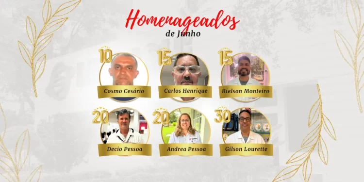 Homenageados de Junho