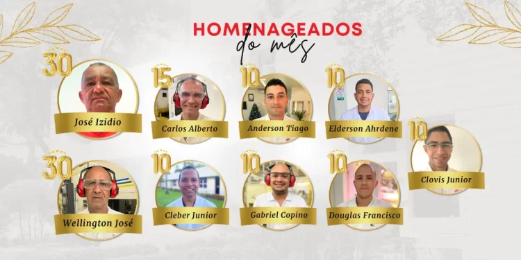 homenageados de agosto