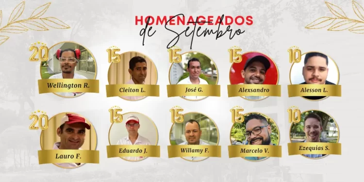 Homenageados de Setembro