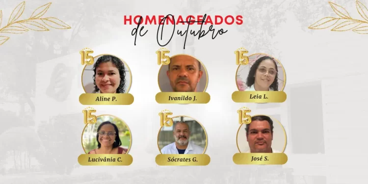 Homenagem aos Colaboradores Destaques de Outubro